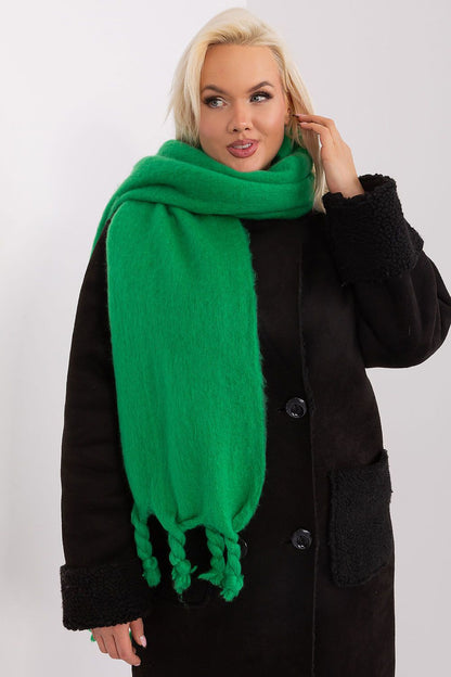 Stylish warm shawl by AT featuring a trendy tassel design, crafted from durable polyester for lasting comfort.