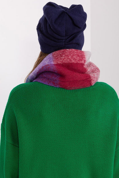 Elegant women's beanie hat in cashmere blend with sparkling rhinestone details, designed by AT for chic winter fashion.