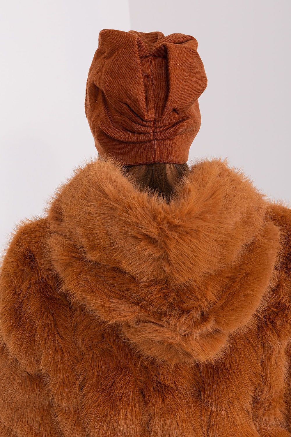 Luxury cashmere blend women's beanie hat by AT featuring decorative rhinestones, perfect for winter warmth.