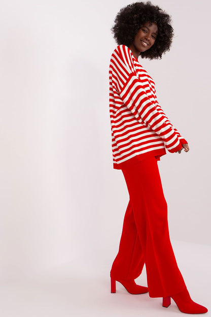 Sophisticated wide-leg trousers from Badu, designed with a high waistband and made from premium acrylic for a stylish casual look.