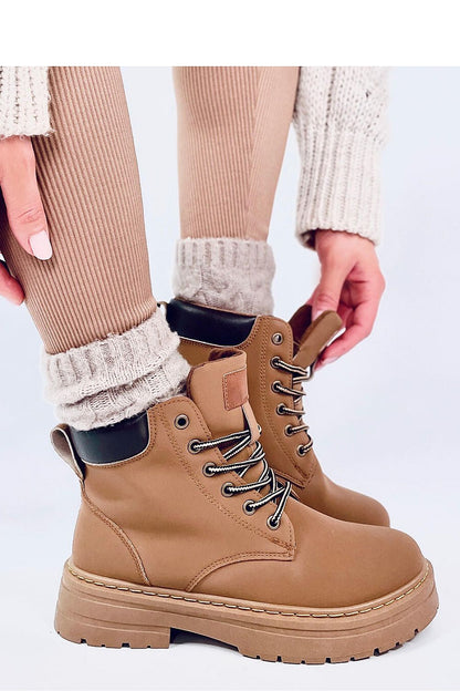 Elegant Inello women's trapper boots with traditional lacing design, showcasing a fashionable cut and durable sole for perfect fit and comfort.