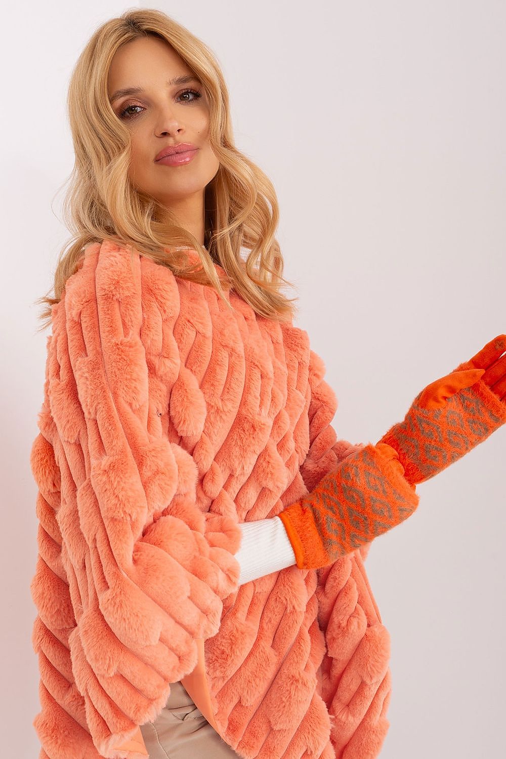 Luxury women's insulated gloves from AT with elegant embroidered flower design and touchscreen compatibility.