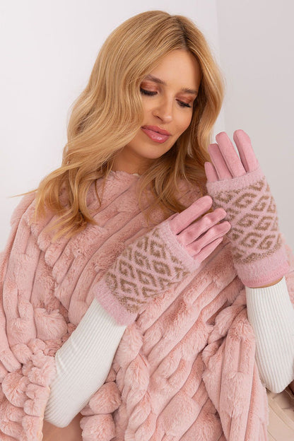 Elegant and stylish AT Women's gloves with touchscreen capability, featuring exquisite flower design for fashion-forward comfort.