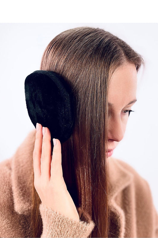 Elegant Inello Women's Fur Earmuffs, crafted from 100% polyester, designed for style and comfort while protecting against chilly winds.