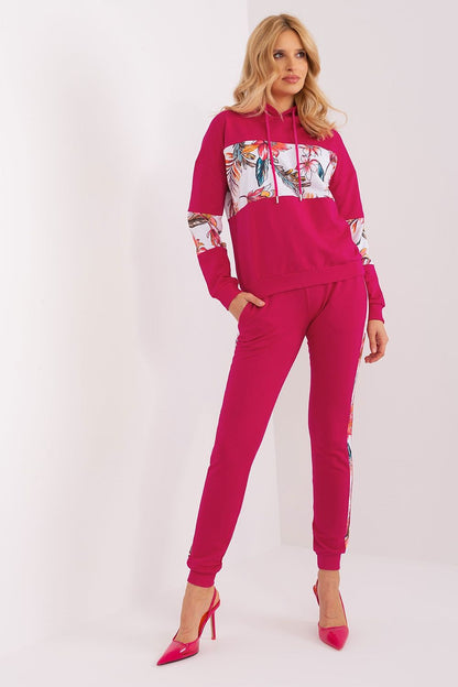 Sophisticated cotton hoodie with floral details, designed for stylish women by Relevance, perfect for casual outings.