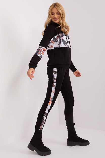 Full look at the women’s cotton tracksuit set by Relevance, highlighting the soft fabric and chic silhouette perfect for casual luxury.