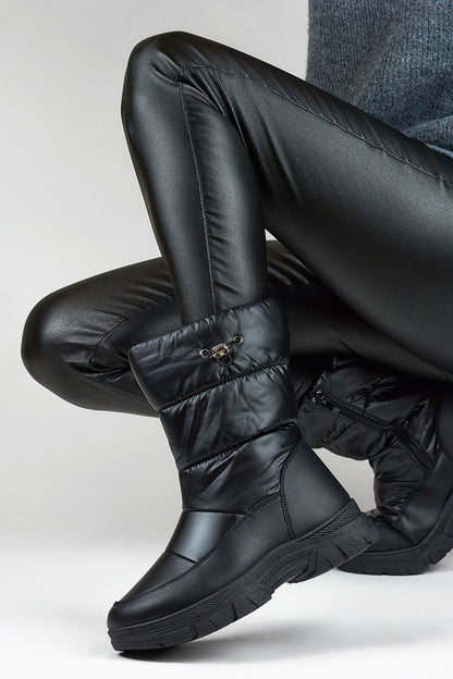 Chic PRIMO Women's Snow Boots with robust rubber soles and exquisite eco leather, ideal for keeping warm while looking fashionable.