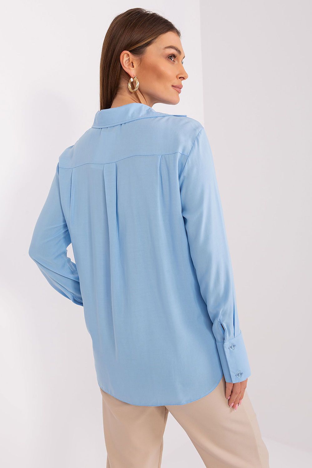 Comfortable and sophisticated Women's Shirt by Lakerta, made from premium 100% Viscose, perfect for a luxurious casual look.