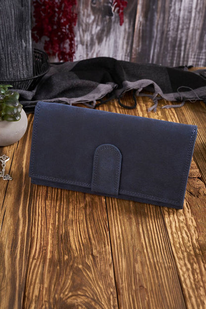 Sophisticated Galanter women's wallet T-05-OR in orange, designed for luxury with ample storage and secure RFID blocking for credit cards.