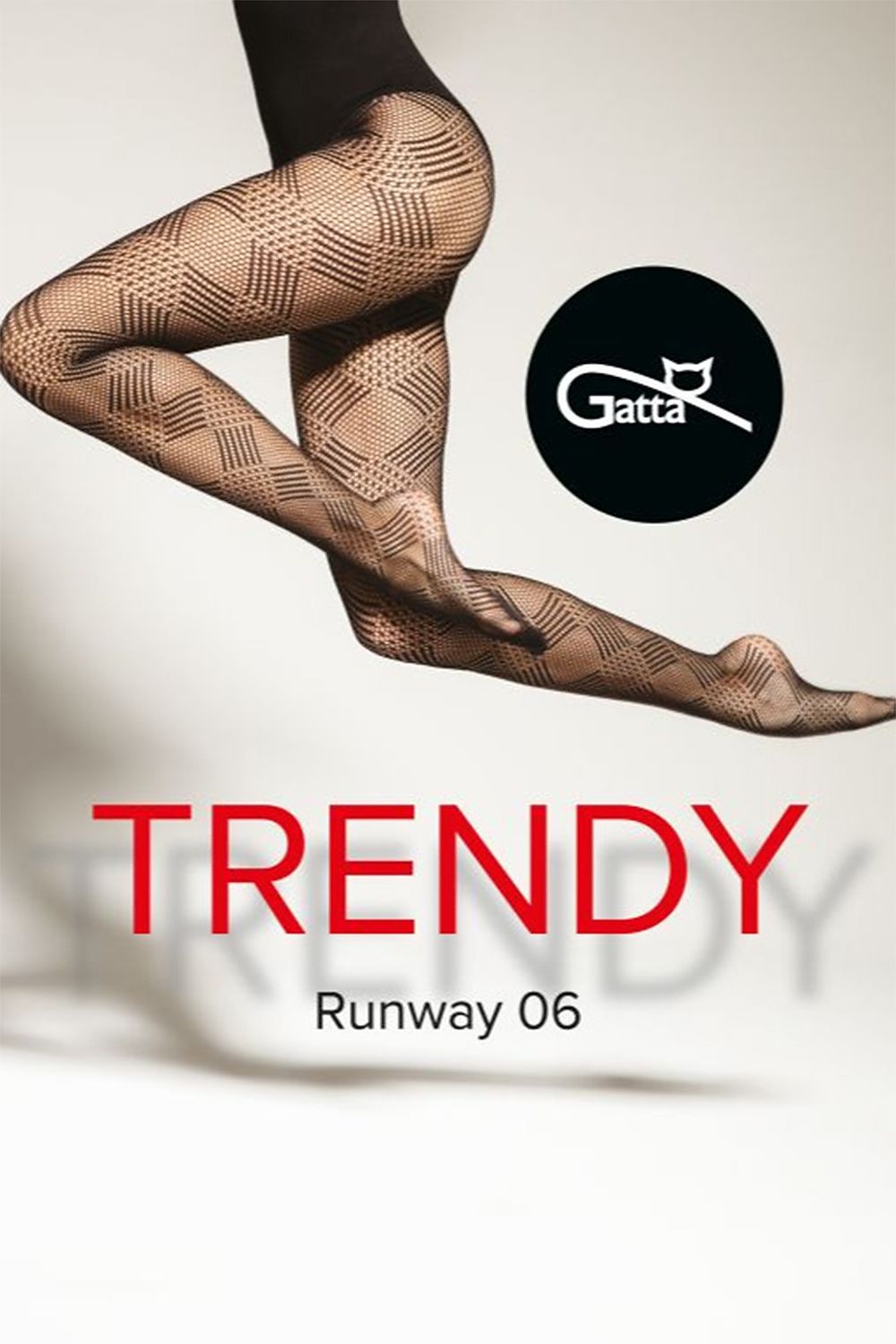 Luxury women's Gatta patterned mesh tights, cabaret style, featuring elegant design and made from high-quality elastane yarn in EU sizes 1/2 S/M.