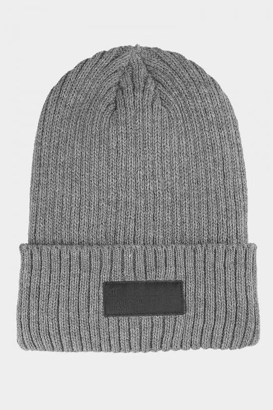 Men's luxury 4F beanie featuring Thinsulate insulation, designed for warmth with a stylish two-layer acrylic construction suitable for cold weather.