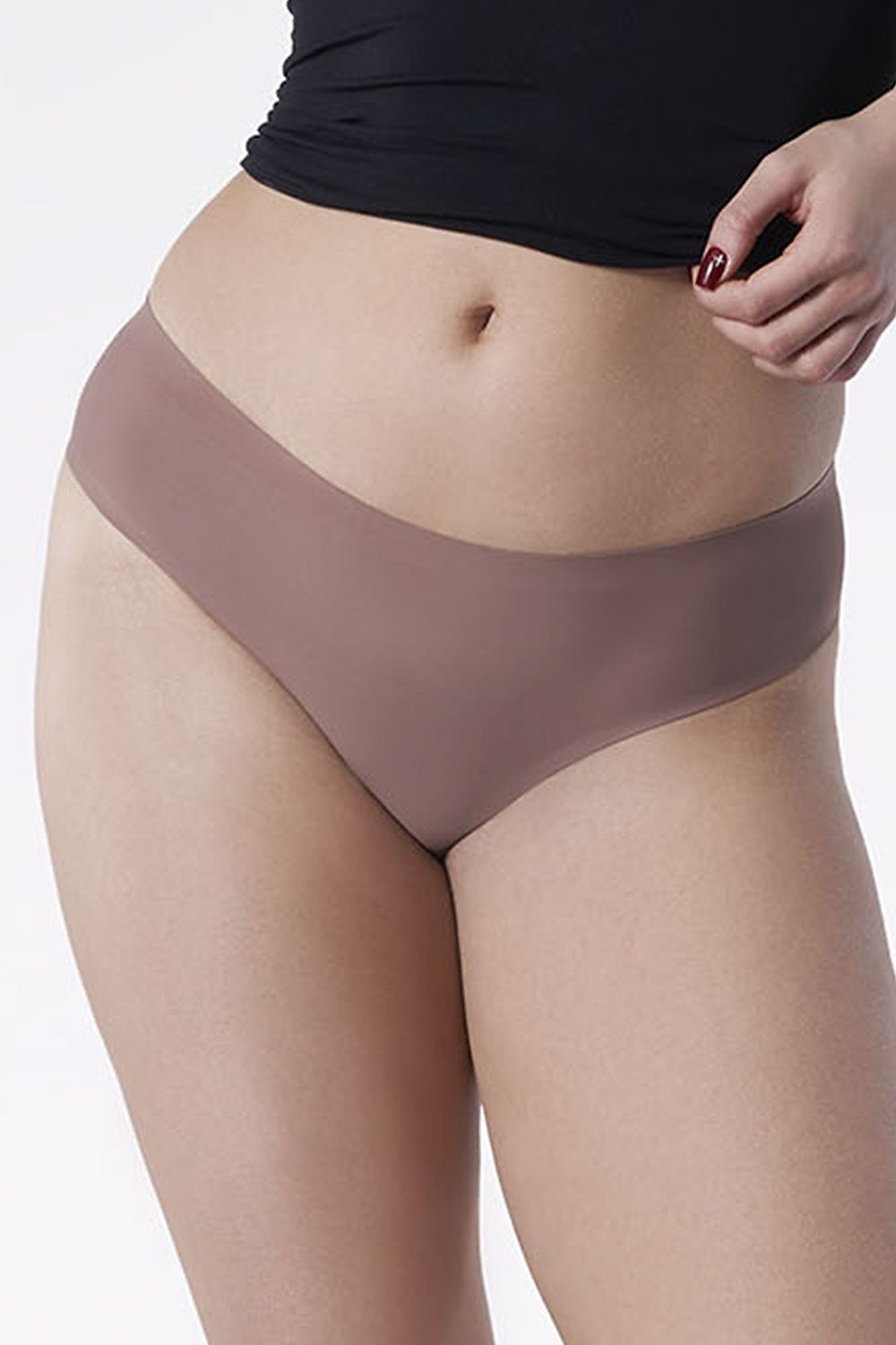 Luxurious Julimex Brazilian Tanga Choco Lace Panties in rich chocolate colour featuring bold cutouts for a stylish silhouette.
