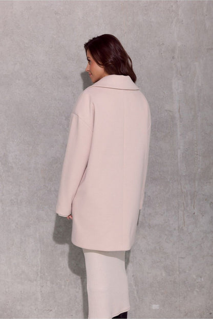 Close-up of Roco Fashion Betty Short Coat's distinctive fabric texture and chic details, an essential for timeless elegance.