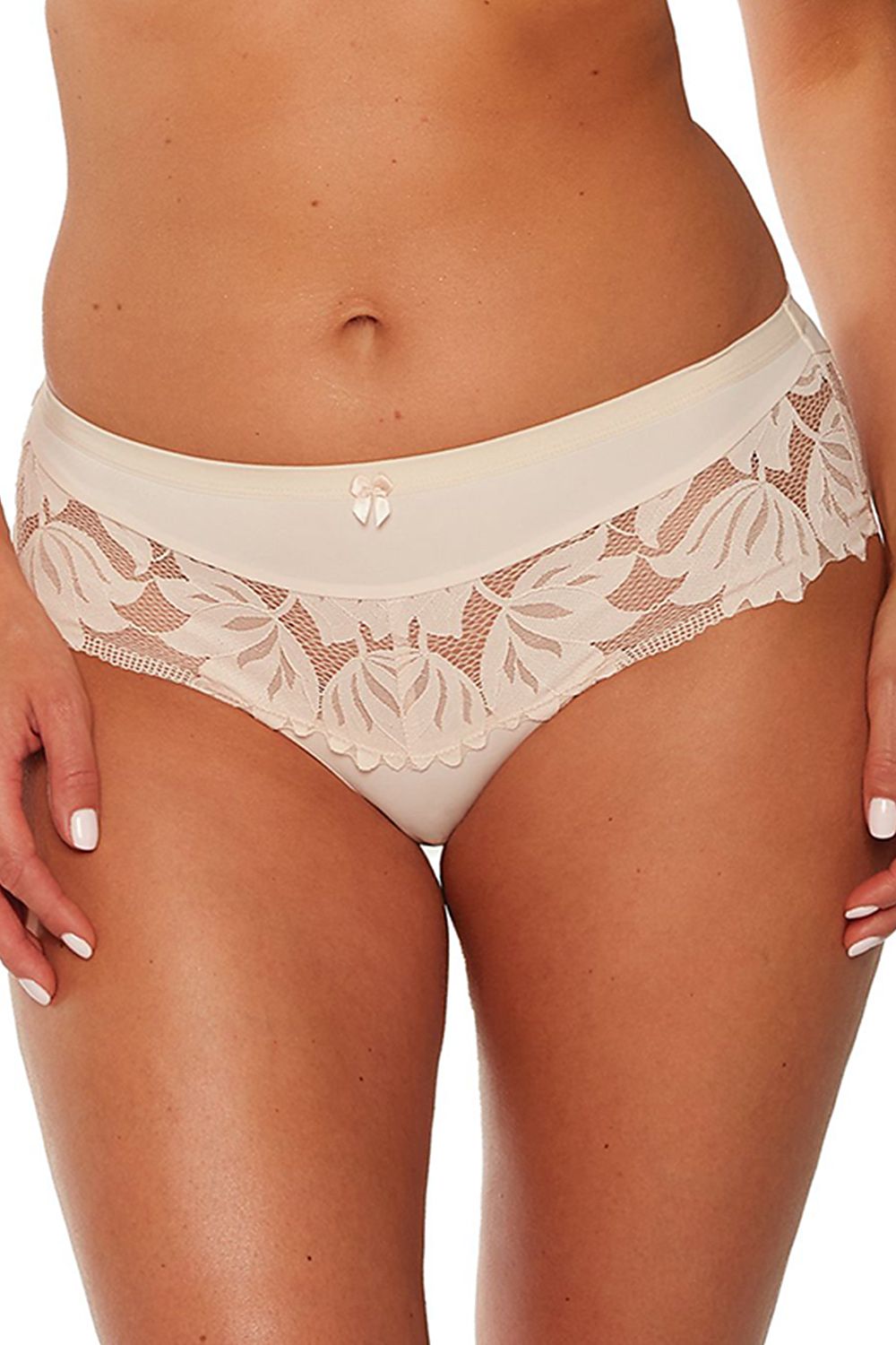 Gaia Luxurious Lace and Knit Keto Panties in Size S-XXXL with Bow Design for Elegant Femininity