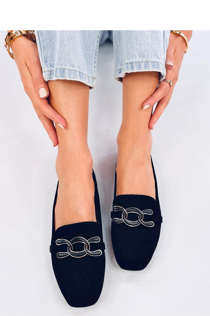 Comfortable suede moccasins for women by Inello, featuring a soft inner cushion insole and chic square toe style.