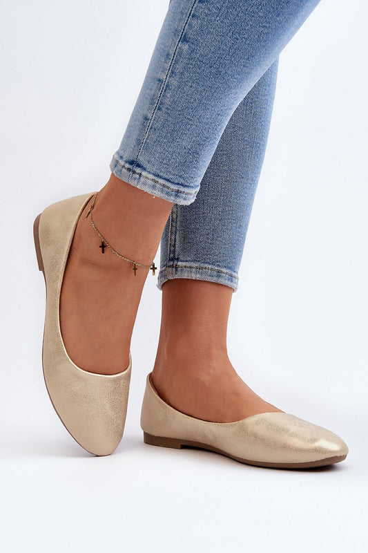 Stylish slip-on ballet flats made from eco leather with a low heel, designed for comfort and elegance by Step in Style.