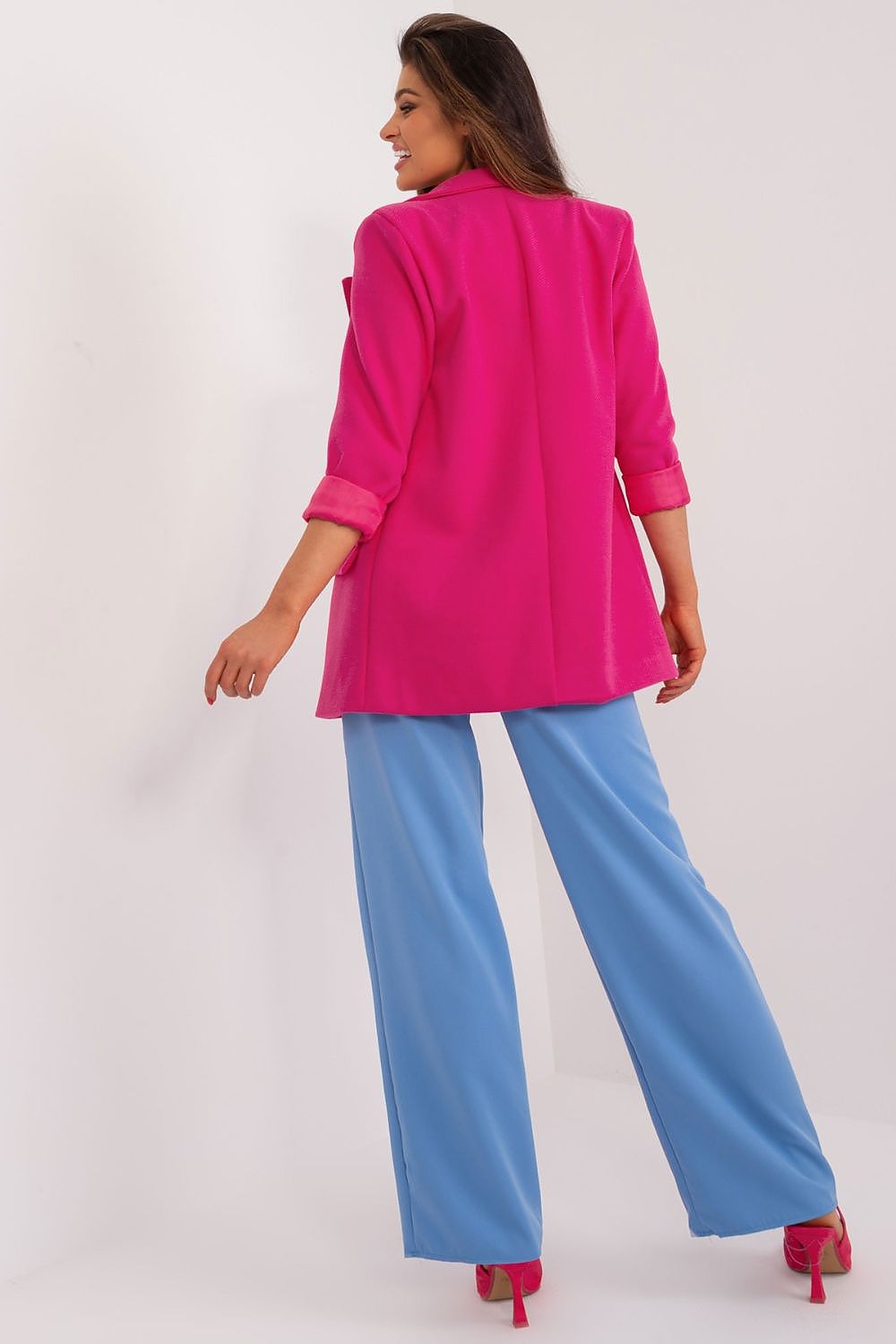 Stylish Women's Blazer by Italy Moda, perfect for business meetings and formal occasions, featuring a button closure and comfortable lining.