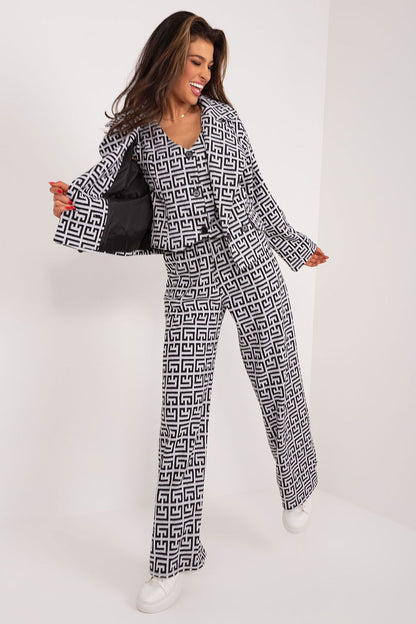 Close-up of the luxurious materials of Lakerta Women's Jacket, showcasing its cotton and nylon blend for a comfortable and stylish wear.