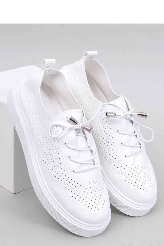 Inello women's eco leather openwork sneakers featuring a luxurious high sole for ultimate comfort and style.