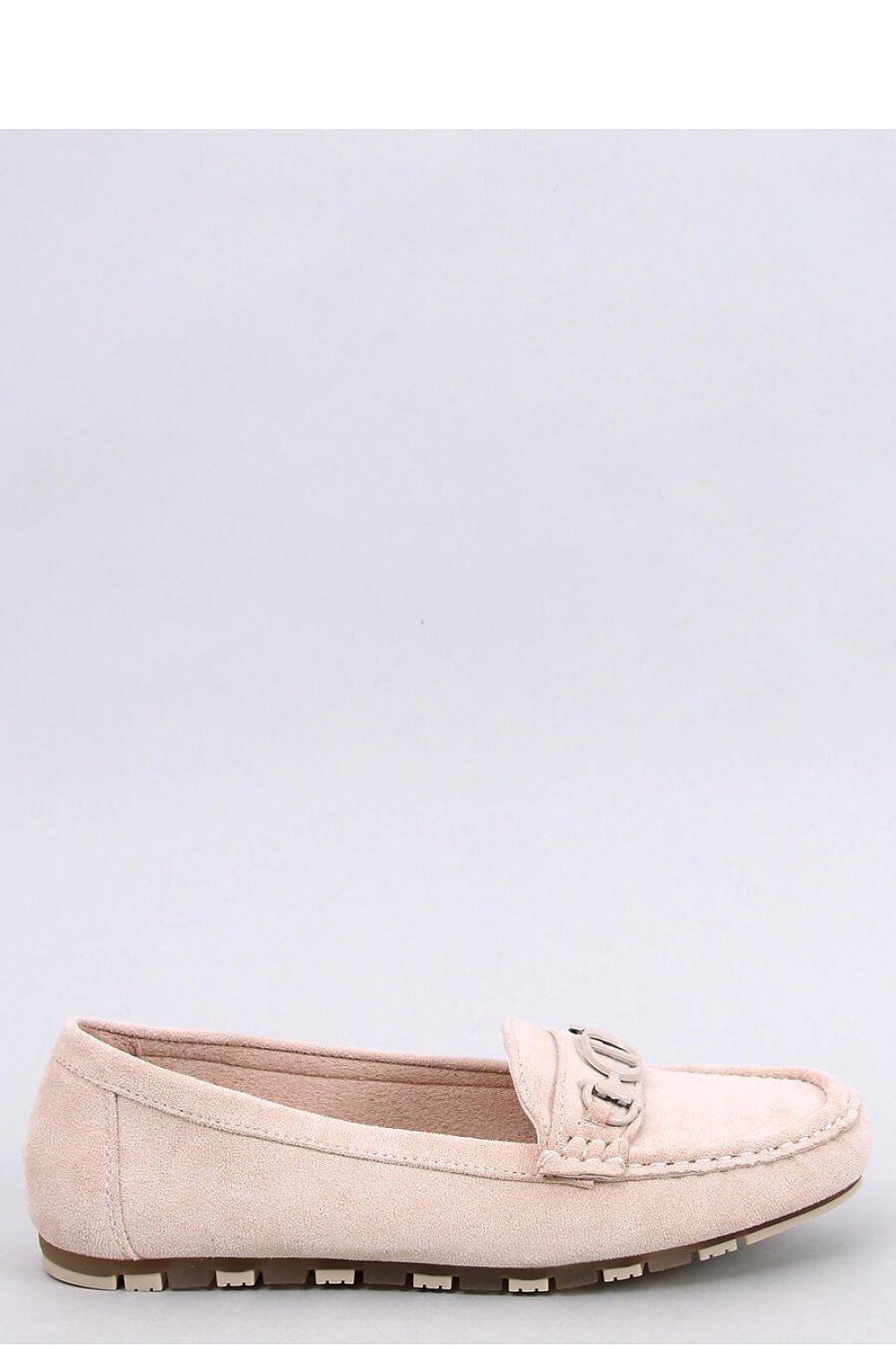 Elegant women's suede moccasins showcasing a unique buckle and soft cushion insole, crafted by Inello. Ideal for adding a touch of sophistication to any outfit.