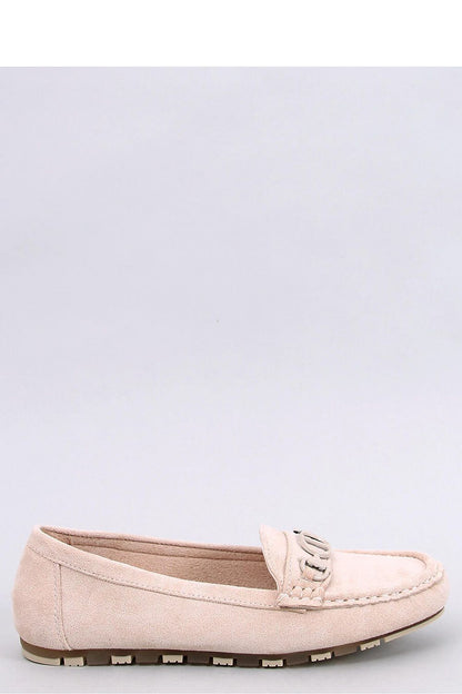 Elegant women's suede moccasins showcasing a unique buckle and soft cushion insole, crafted by Inello. Ideal for adding a touch of sophistication to any outfit.