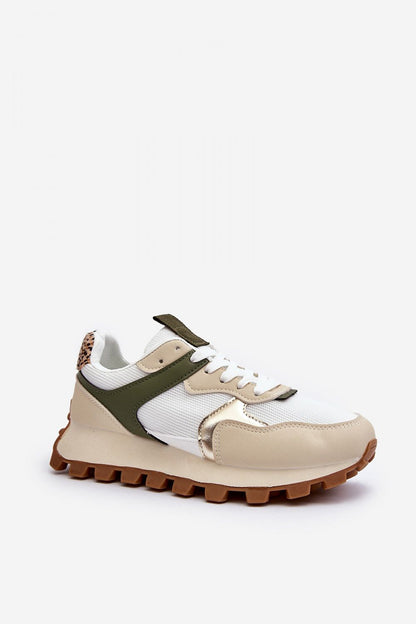 Elegant women's eco leather sneakers by Step in style, featuring a comfortable foam insole, rounded noses, and a stylish mix of textile and eco leather, perfect for spring-summer fashion.