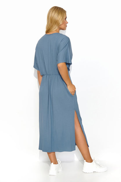 Versatile Makadamia Midi Dress designed with a flattering silhouette, ideal for warm weather chic.