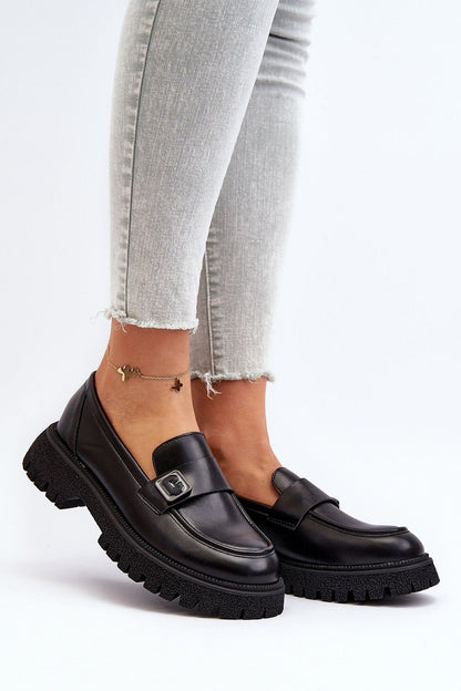 Step in Style eco-suede moccasins designed for spring elegance, featuring a flat heel and stylish strap, perfect for any discerning fashionista.
