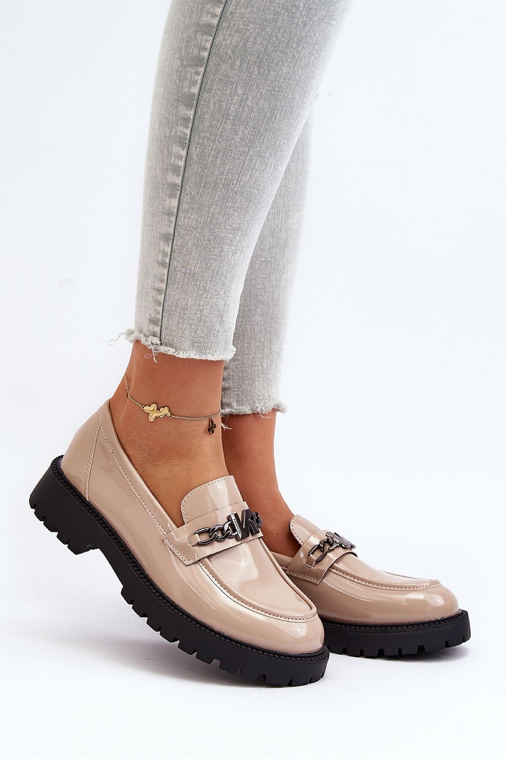 Luxury eco leather classic moccasins by Step in Style, featuring a 5cm upper height and natural leather insole for ultimate comfort.
