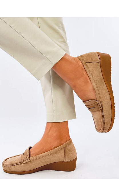 Inello luxury women's suede moccasins showcasing a soft inner insole for optimal comfort, perfect for stylish outfits.