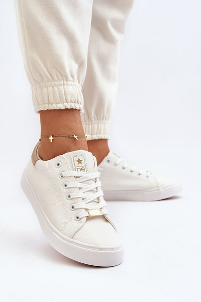 Trendy classic sneakers for women by Step in Style, crafted in eco leather with rounded toe caps, ideal for pairing with pants and shorts this season.
