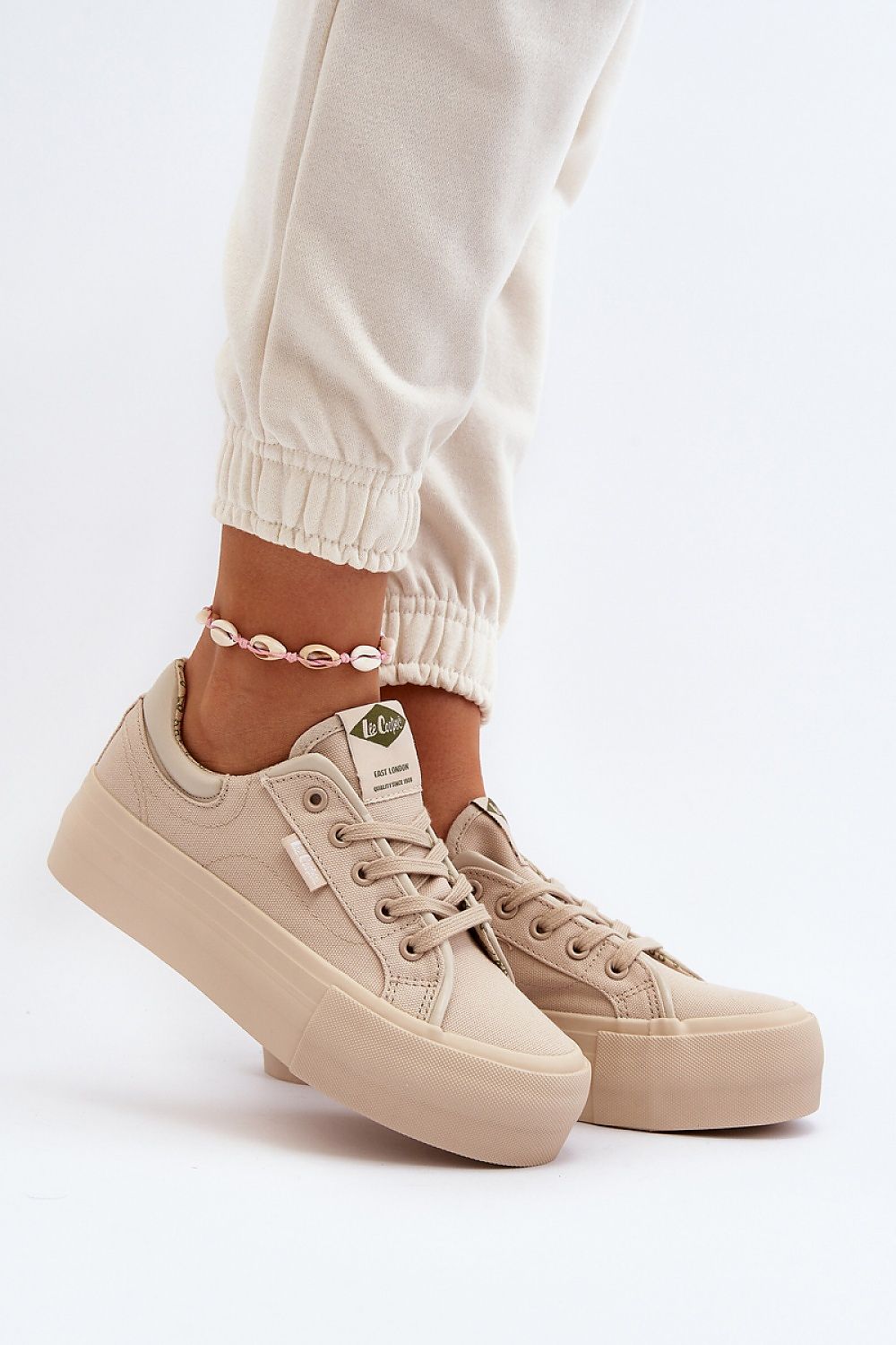 Elegant Lee Cooper Women's Platform Sneakers showcasing stylish comfort with 4.5cm height, perfect for Spring and Summer wear, by Step in Style.