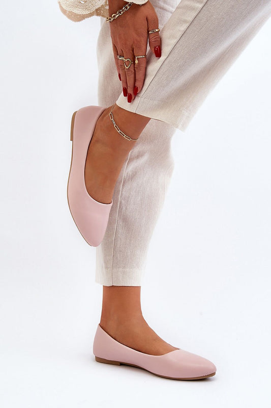 Elegant eco leather ballet flats for women by Step in Style, featuring a minimalist design and comfortable fit, perfect for adding a touch of luxury to any outfit.