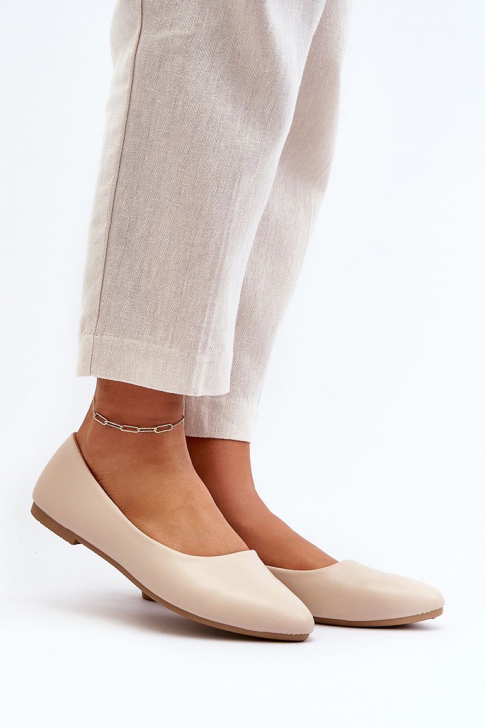 Elegant Eco Leather Ballet Flats for Women by Step in Style, showcasing minimalist design and luxurious comfort.
