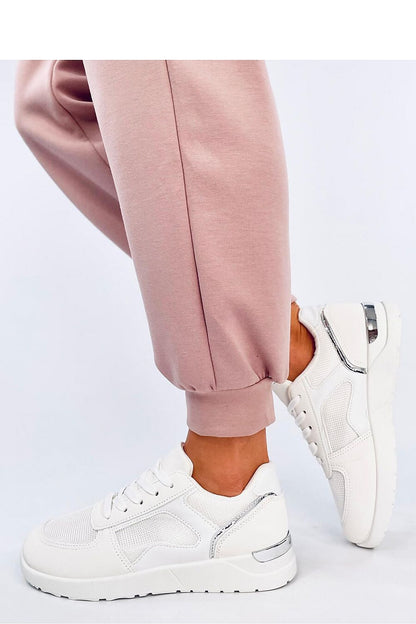 Stylish and eco-friendly lightweight women's sports sneakers by Inello, featuring a blend of ecological leather and breathable mesh fabric, perfect for active lifestyles.