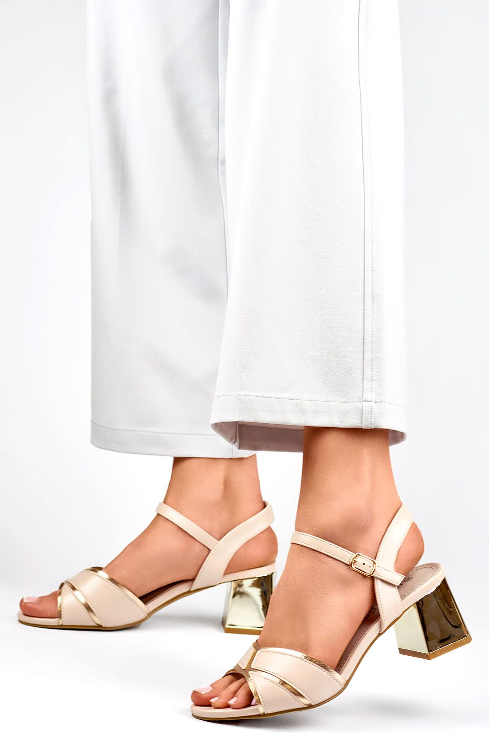 Primo Eco-Friendly 6Cm Heeled Sandals crafted from lightweight eco-leather, showcasing elegant open-toe design perfect for summer elegance and comfort.
