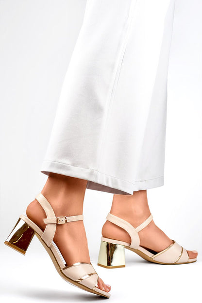 Stylish Primo Eco-Friendly 6Cm Heeled Sandals featuring natural leather insole for ventilation and comfort, ideal for chic summer outings.