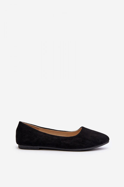 Luxurious leather insole of Step in Style's eco-suede ballet flats, providing ultimate comfort and support for stylish all-day wear.