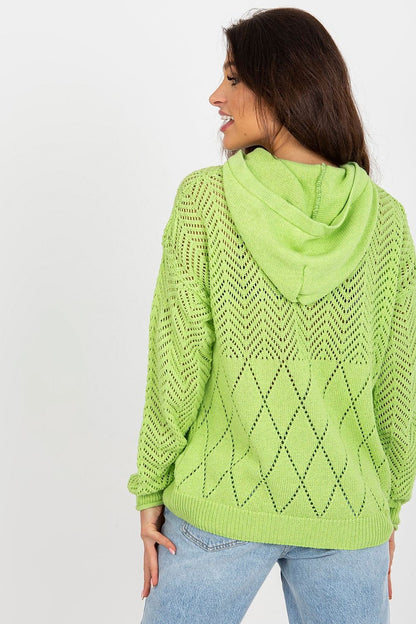Elegant Badu summer cotton blend jumper featuring a relaxed fit and stylish hood, perfect for effortless chic on warm days.