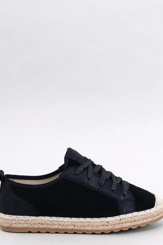 Elegant Inello women's lace-up espadrille sneakers featuring shimmering laces on a braided sole, perfect for spring and summer style.