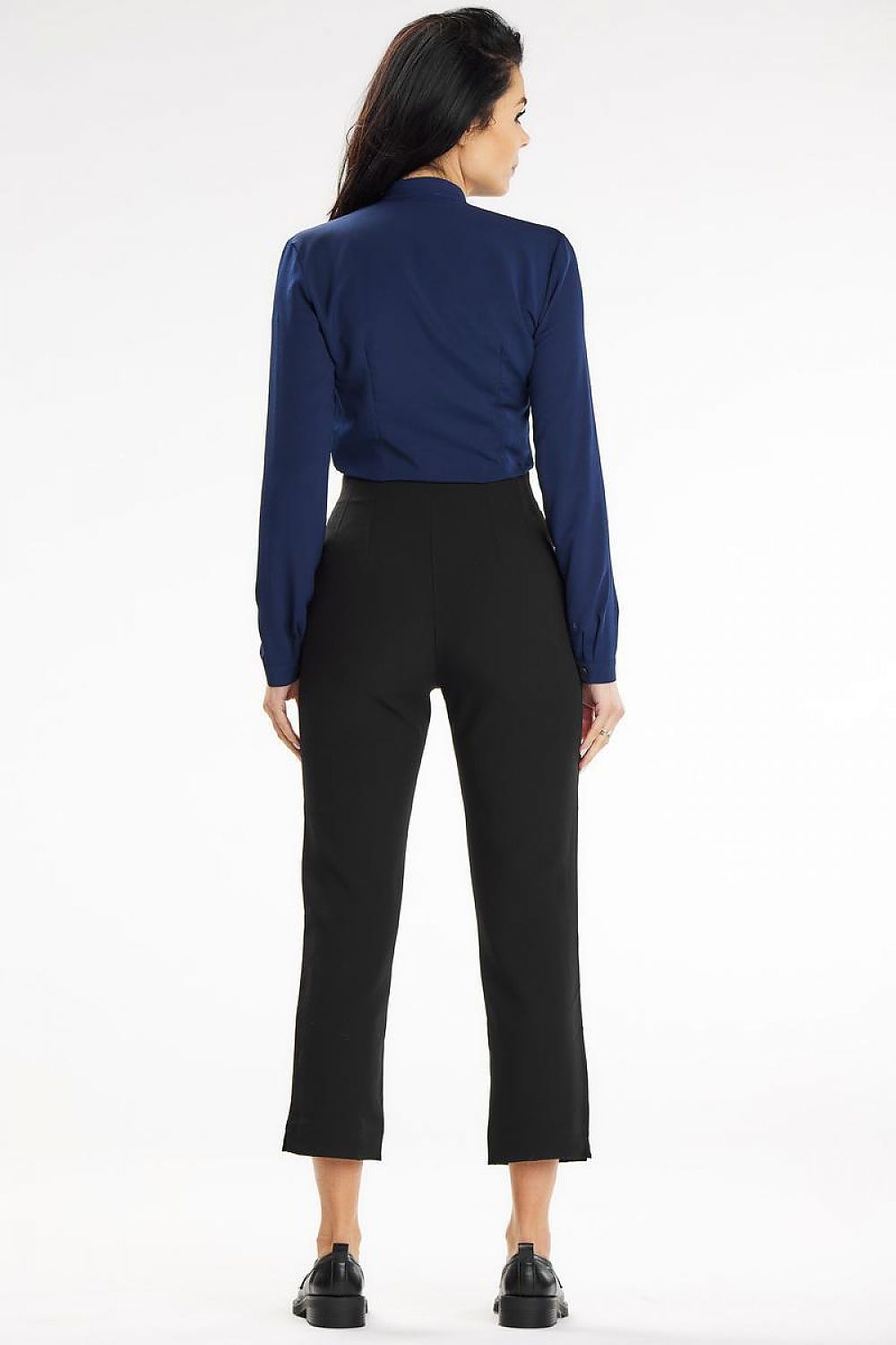 Fashionable awama blouse on display, featuring intricate pleat detail and a chic heart neckline, embodying luxury.