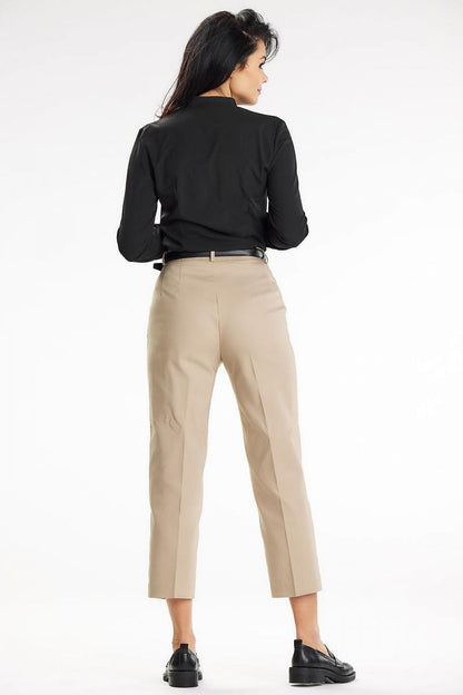 Stylish long-sleeved blouse with pleats and buttons by awama, perfect for office or casual wear.