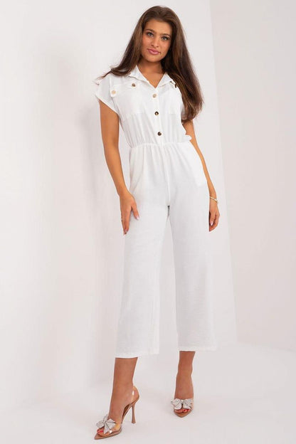 Elegant women's jumpsuit by Italy Moda featuring a sleek design suitable for work and social outings, crafted from 100% polyester.