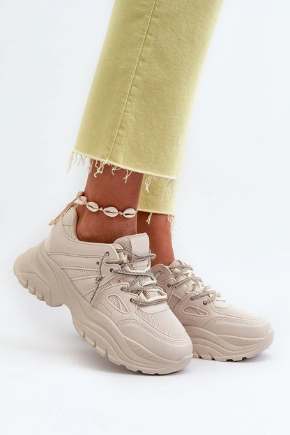 Elegantly designed women's platform sneakers by Step in Style, showcasing a fashionable massive platform for chic style and all-day comfort.