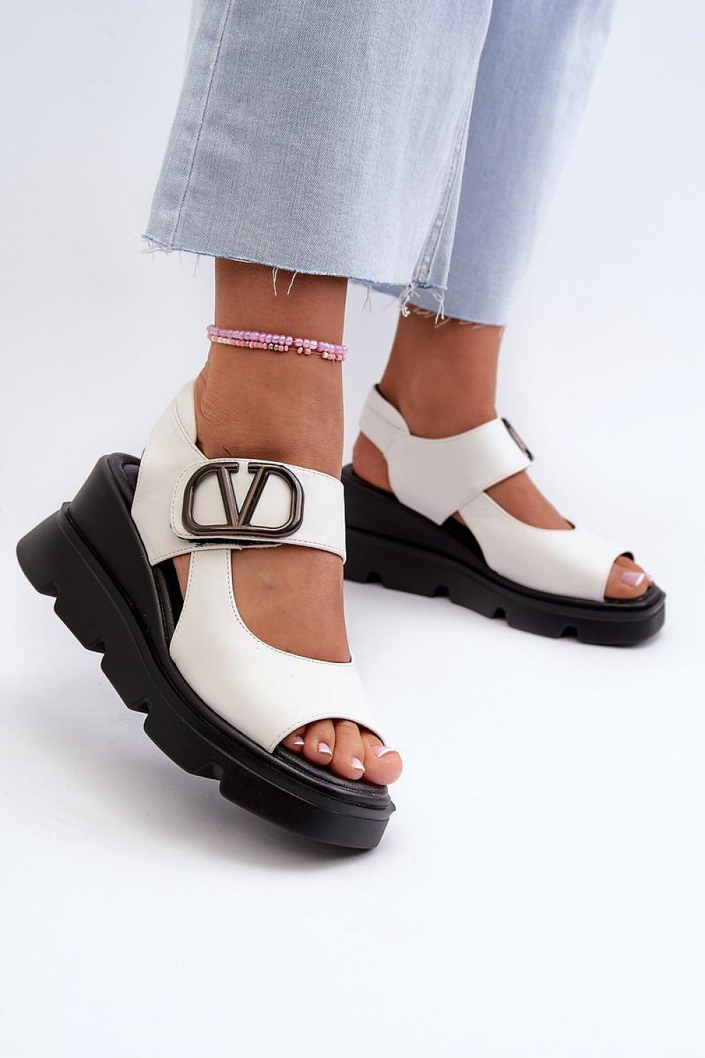 Vinceza eco leather sandals with 7 cm heel and comfortable insole, showcasing a luxurious summer style by Step in Style.