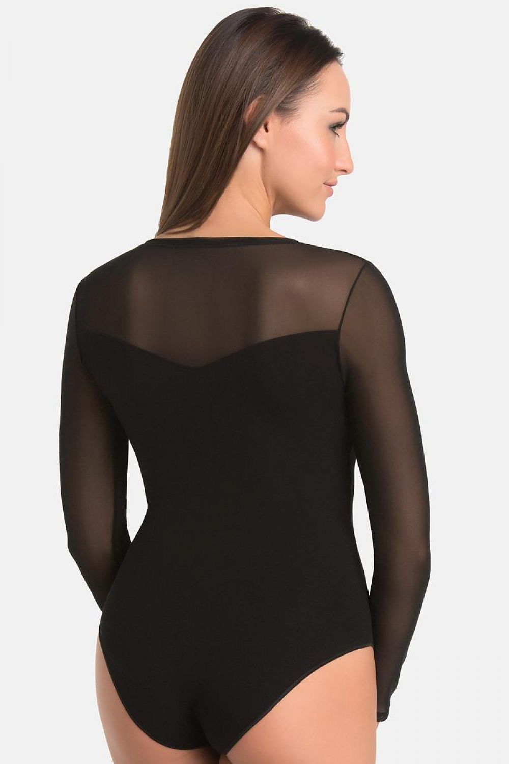 Detailed view of the adjustable snaps in Teyli's women's bodysuit for easy wear, combining comfort and luxury in a stylish white design.