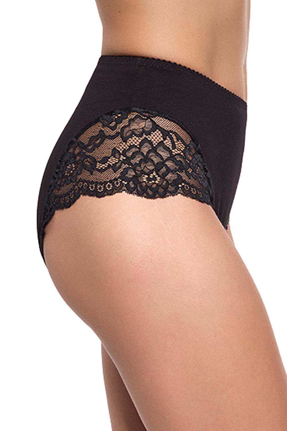 Gabidar Women's Luxury Cotton Lace Basic Panties showcasing premium cotton fabric and feminine charm, ideal for a sophisticated lingerie collection.