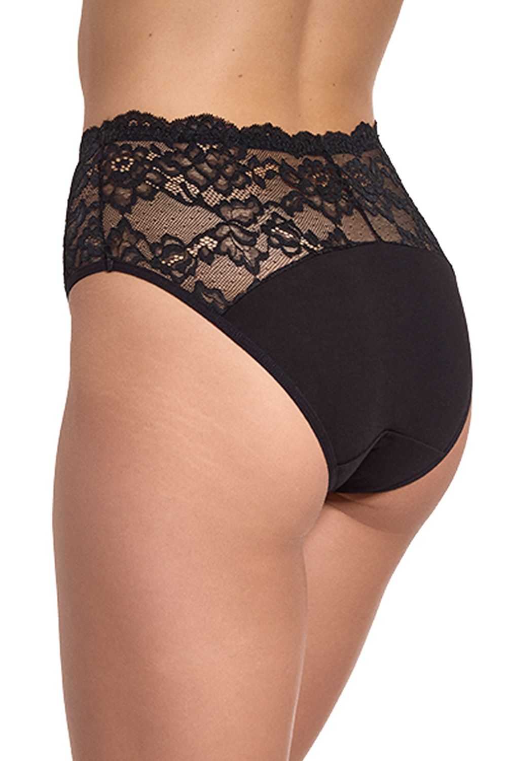 Gabidar Classic Lace Briefs elegantly displayed with decorative bow detail and cotton insert for enhanced comfort, the epitome of style and sophistication in women's lingerie.