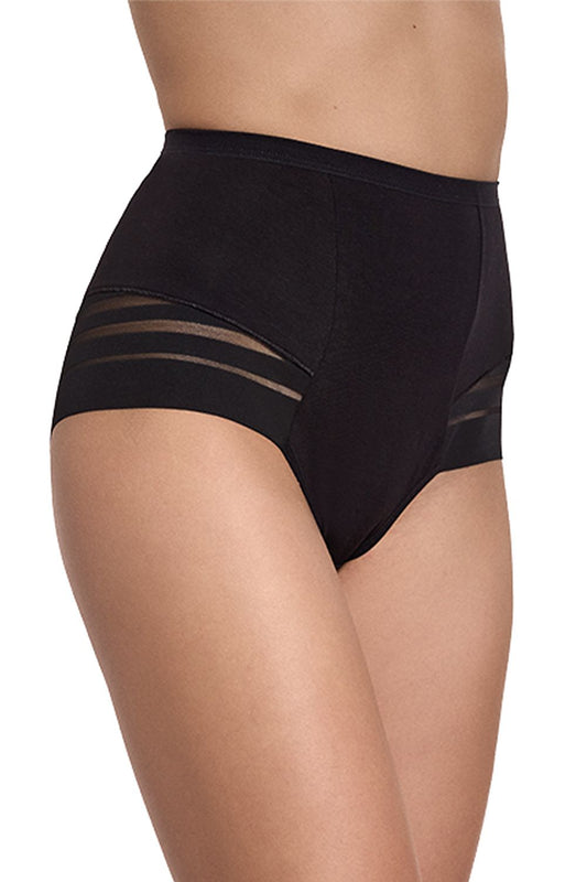 Gabidar Elegance Briefs for Women - High Waist Cotton Panties featuring luxurious mesh accents, designed for ultimate comfort and style in everyday wear.