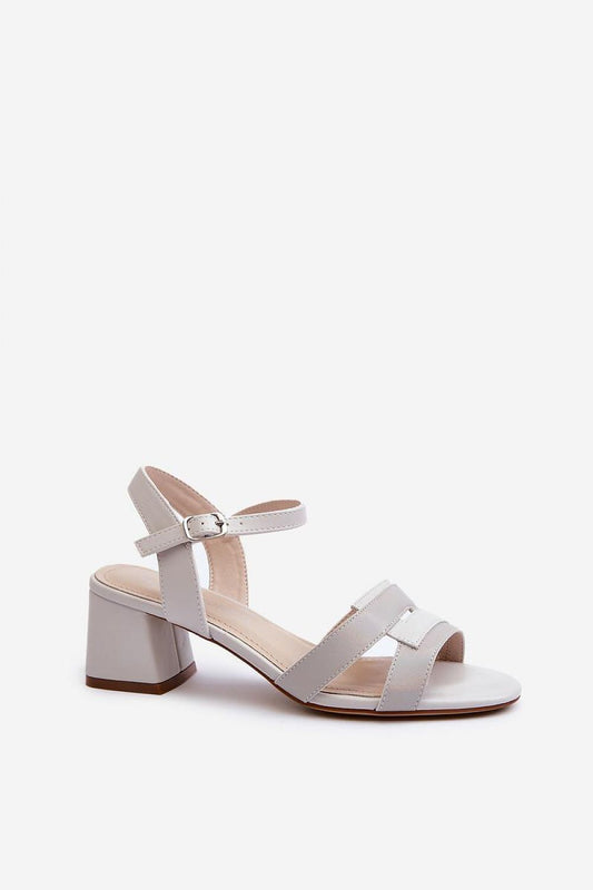 Elegant low block heel sandals crafted from eco-leather by Step in Style, designed for maximum comfort and style.